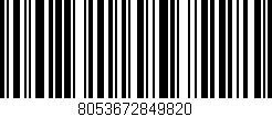 Código de barras (EAN, GTIN, SKU, ISBN): '8053672849820'
