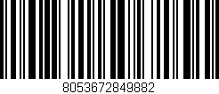 Código de barras (EAN, GTIN, SKU, ISBN): '8053672849882'