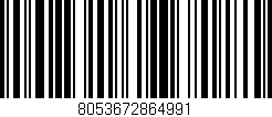 Código de barras (EAN, GTIN, SKU, ISBN): '8053672864991'