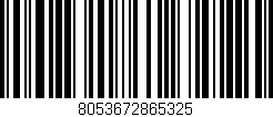 Código de barras (EAN, GTIN, SKU, ISBN): '8053672865325'