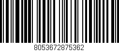 Código de barras (EAN, GTIN, SKU, ISBN): '8053672875362'