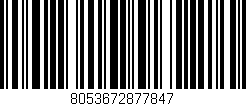 Código de barras (EAN, GTIN, SKU, ISBN): '8053672877847'