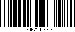 Código de barras (EAN, GTIN, SKU, ISBN): '8053672885774'