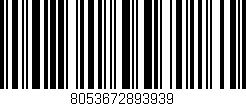 Código de barras (EAN, GTIN, SKU, ISBN): '8053672893939'