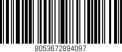 Código de barras (EAN, GTIN, SKU, ISBN): '8053672894097'