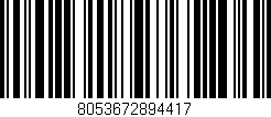 Código de barras (EAN, GTIN, SKU, ISBN): '8053672894417'