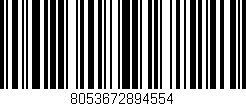 Código de barras (EAN, GTIN, SKU, ISBN): '8053672894554'