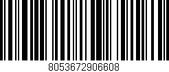 Código de barras (EAN, GTIN, SKU, ISBN): '8053672906608'