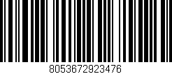 Código de barras (EAN, GTIN, SKU, ISBN): '8053672923476'