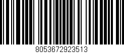 Código de barras (EAN, GTIN, SKU, ISBN): '8053672923513'