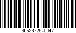 Código de barras (EAN, GTIN, SKU, ISBN): '8053672940947'