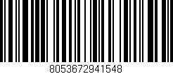 Código de barras (EAN, GTIN, SKU, ISBN): '8053672941548'