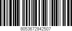 Código de barras (EAN, GTIN, SKU, ISBN): '8053672942507'