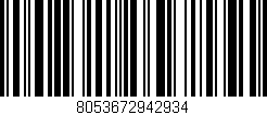 Código de barras (EAN, GTIN, SKU, ISBN): '8053672942934'