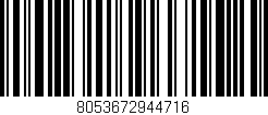 Código de barras (EAN, GTIN, SKU, ISBN): '8053672944716'