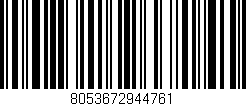 Código de barras (EAN, GTIN, SKU, ISBN): '8053672944761'