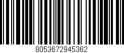 Código de barras (EAN, GTIN, SKU, ISBN): '8053672945362'