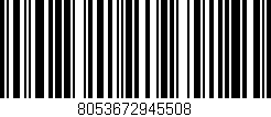 Código de barras (EAN, GTIN, SKU, ISBN): '8053672945508'