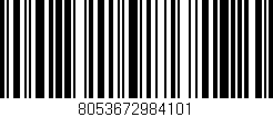 Código de barras (EAN, GTIN, SKU, ISBN): '8053672984101'