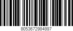 Código de barras (EAN, GTIN, SKU, ISBN): '8053672984897'
