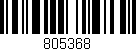 Código de barras (EAN, GTIN, SKU, ISBN): '805368'