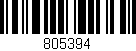 Código de barras (EAN, GTIN, SKU, ISBN): '805394'