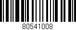 Código de barras (EAN, GTIN, SKU, ISBN): '80541008'