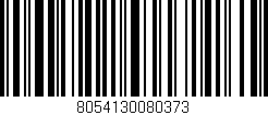 Código de barras (EAN, GTIN, SKU, ISBN): '8054130080373'