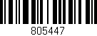 Código de barras (EAN, GTIN, SKU, ISBN): '805447'