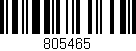 Código de barras (EAN, GTIN, SKU, ISBN): '805465'
