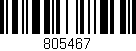 Código de barras (EAN, GTIN, SKU, ISBN): '805467'