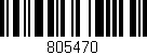 Código de barras (EAN, GTIN, SKU, ISBN): '805470'