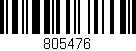 Código de barras (EAN, GTIN, SKU, ISBN): '805476'