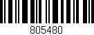 Código de barras (EAN, GTIN, SKU, ISBN): '805480'