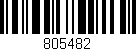Código de barras (EAN, GTIN, SKU, ISBN): '805482'