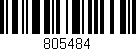 Código de barras (EAN, GTIN, SKU, ISBN): '805484'