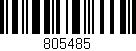 Código de barras (EAN, GTIN, SKU, ISBN): '805485'
