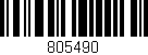 Código de barras (EAN, GTIN, SKU, ISBN): '805490'