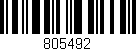 Código de barras (EAN, GTIN, SKU, ISBN): '805492'