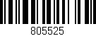 Código de barras (EAN, GTIN, SKU, ISBN): '805525'
