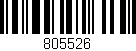 Código de barras (EAN, GTIN, SKU, ISBN): '805526'
