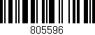 Código de barras (EAN, GTIN, SKU, ISBN): '805596'