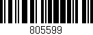 Código de barras (EAN, GTIN, SKU, ISBN): '805599'
