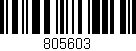 Código de barras (EAN, GTIN, SKU, ISBN): '805603'