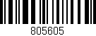Código de barras (EAN, GTIN, SKU, ISBN): '805605'