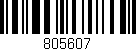 Código de barras (EAN, GTIN, SKU, ISBN): '805607'