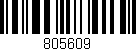 Código de barras (EAN, GTIN, SKU, ISBN): '805609'