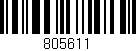Código de barras (EAN, GTIN, SKU, ISBN): '805611'