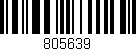 Código de barras (EAN, GTIN, SKU, ISBN): '805639'