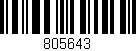 Código de barras (EAN, GTIN, SKU, ISBN): '805643'